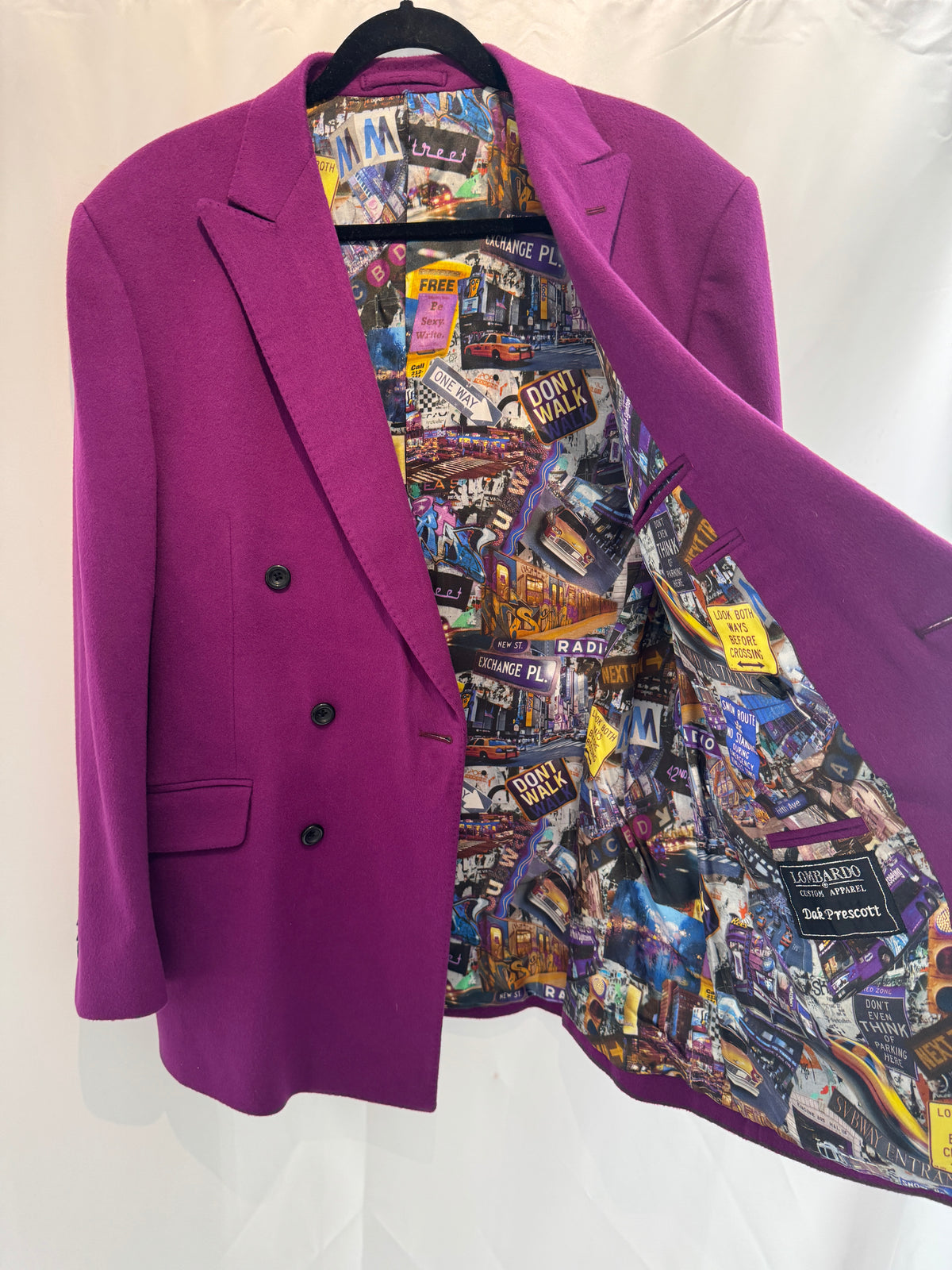 Dak Prescott’s Custom-Made Purple Lombardo Blazer