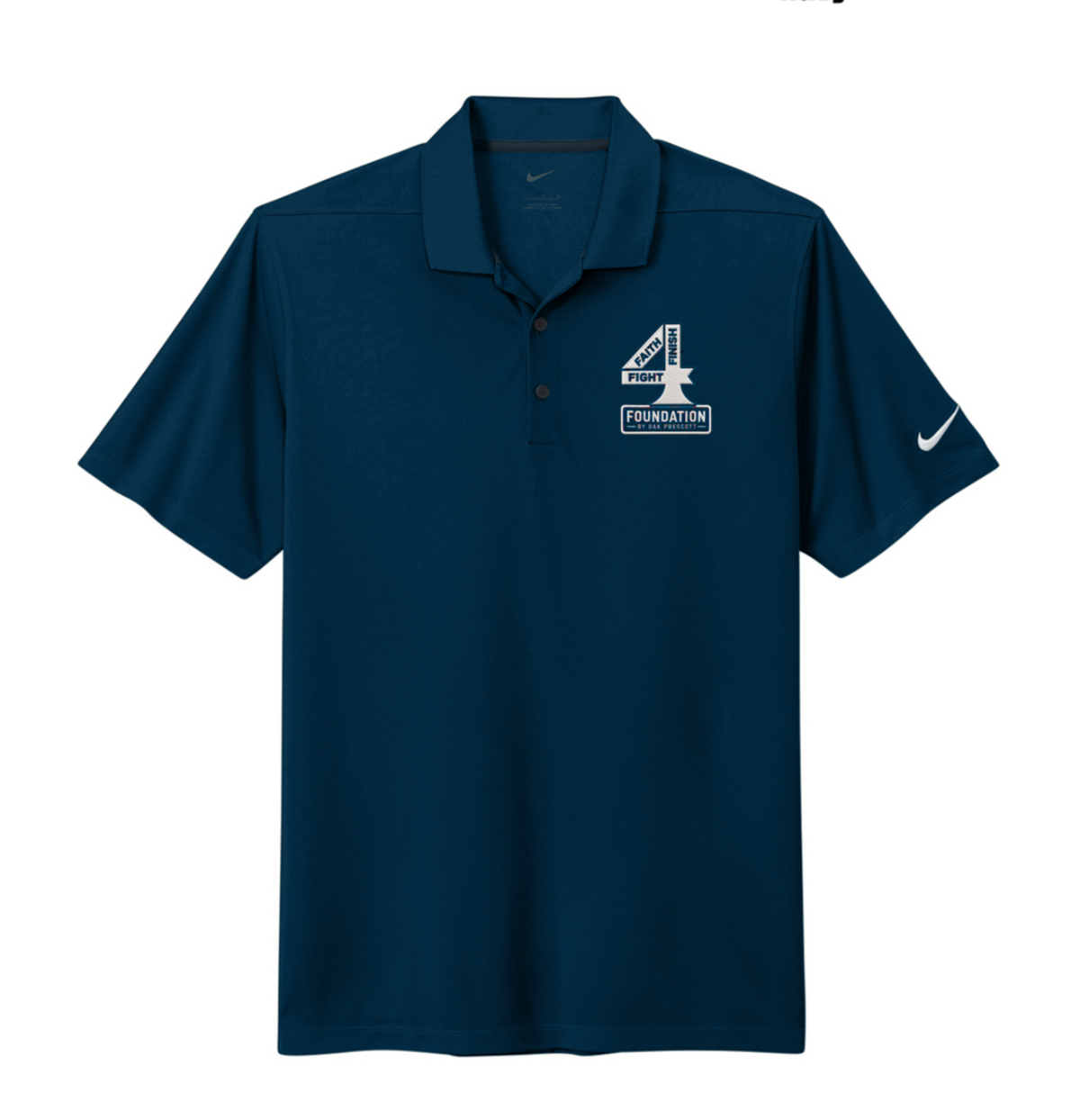 Nike Dri-FIT Embroidered Navy Golf Polo