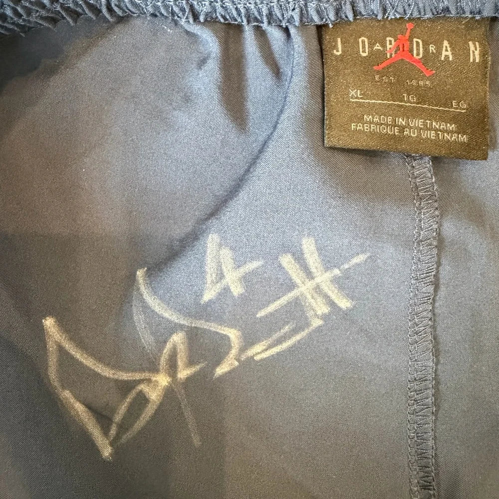 Dak Prescott SIGNED & Worn Navy Jordan Shorts Navy- XL
