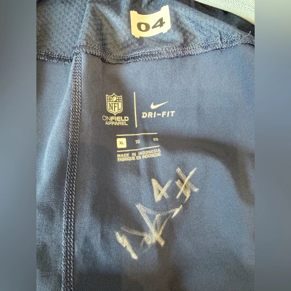 Dak Prescott SIGNED & Worn Navy Cowboy Shorts Navy- XL