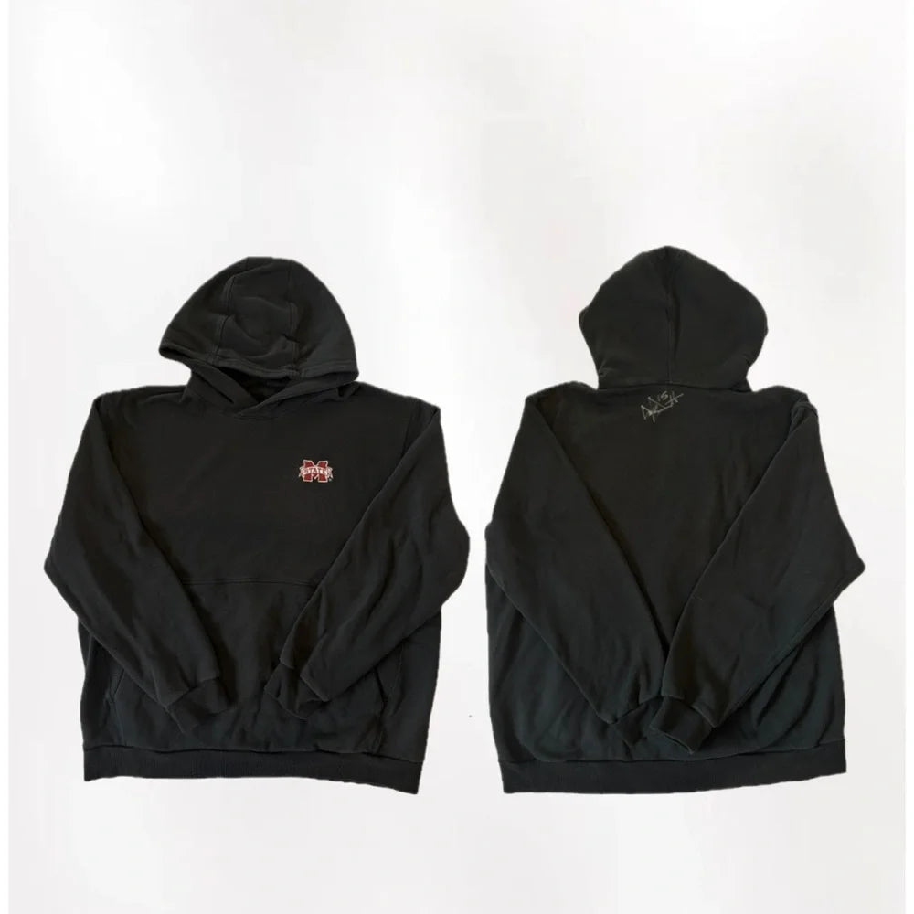 Dak Prescott's SIGNED and Worn Mississippi State Black Hoodie